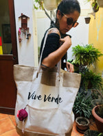 Cargar imagen en el visor de la galería, Eco mochila bolso Vive Verde XL
